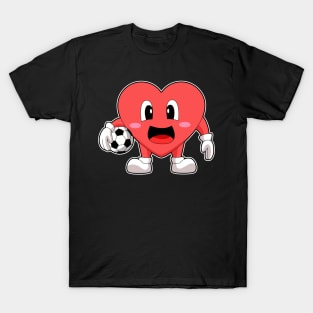 Heart Soccer player Soccer T-Shirt